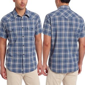 Lucky Brand Men's Fly Short Sleeve Western Shirt